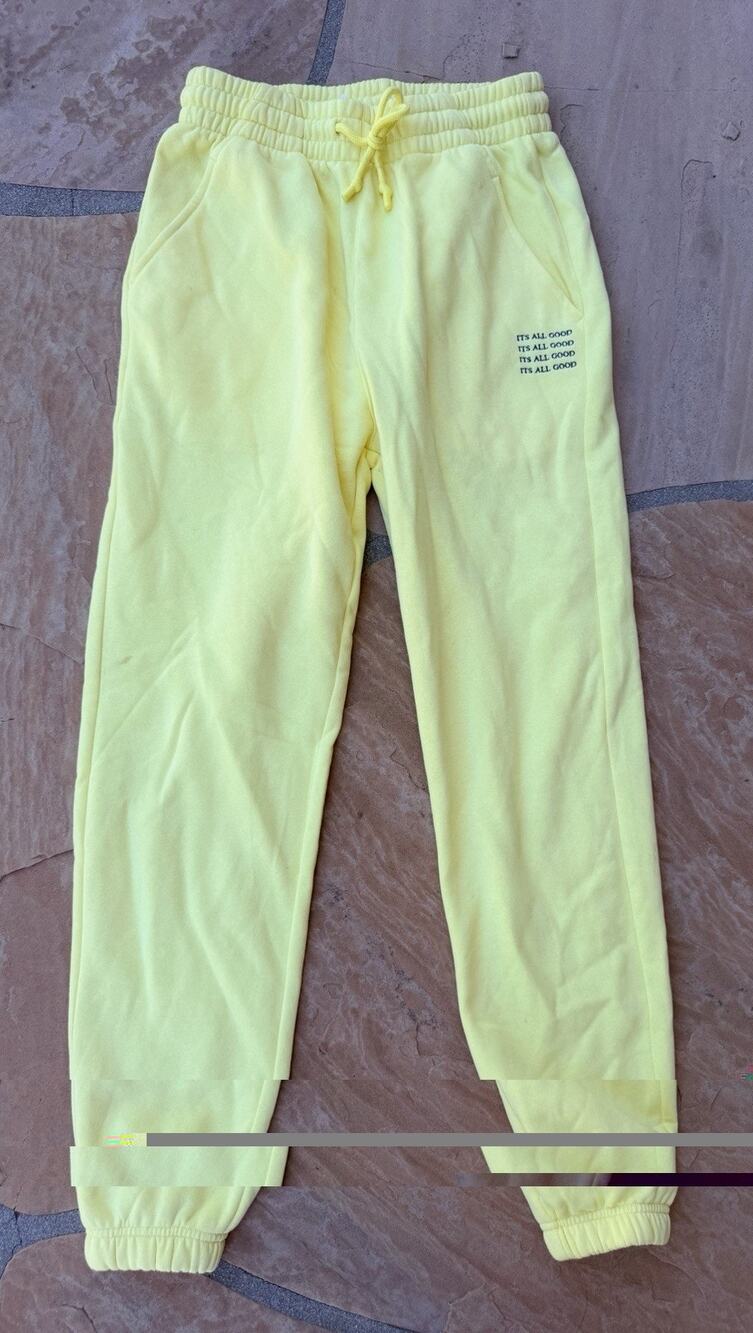 Vitality Size S Affirmation Jogger Pants Pale Yellow It's All Good